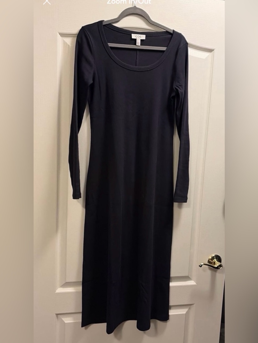 COS ribbed Long-Sleeve Maxi Dress